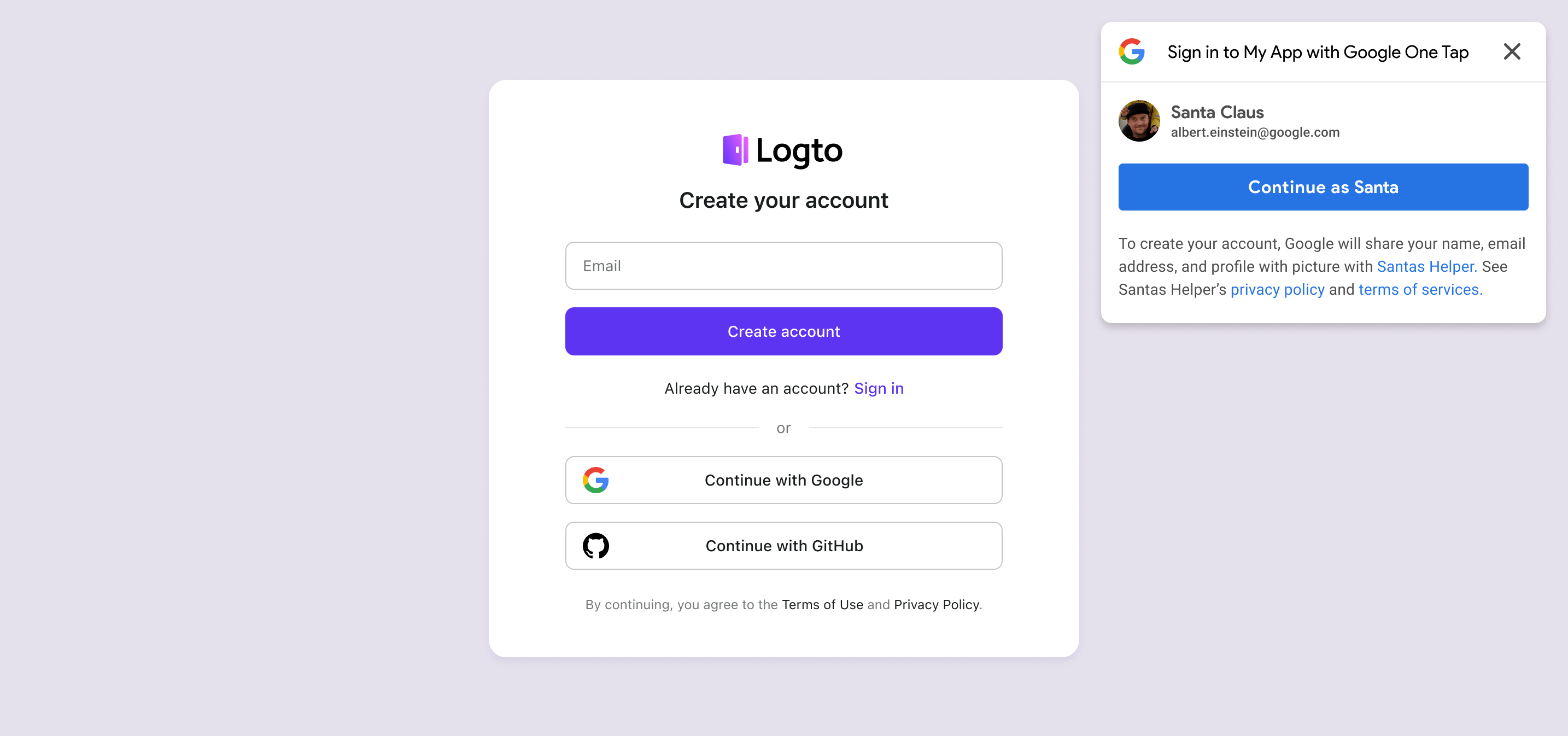 Activer Google One Tab dans l'expérience de connexion